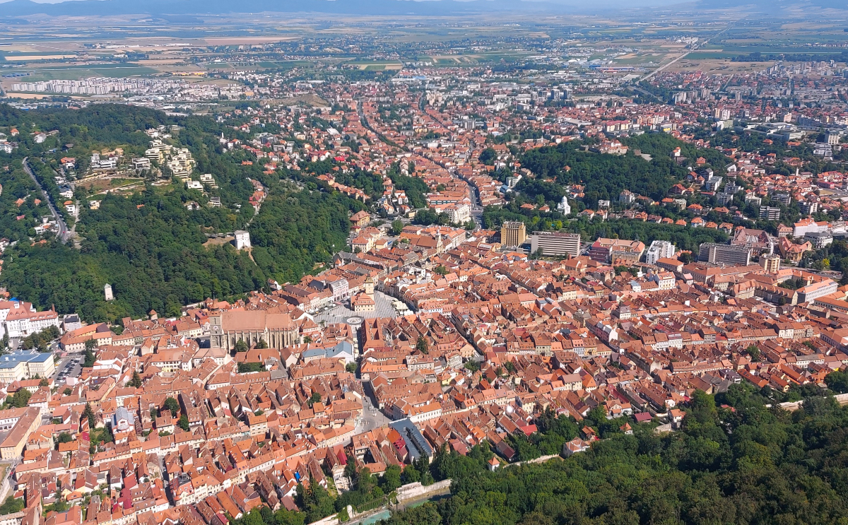 Brasov view from Mt Tampa